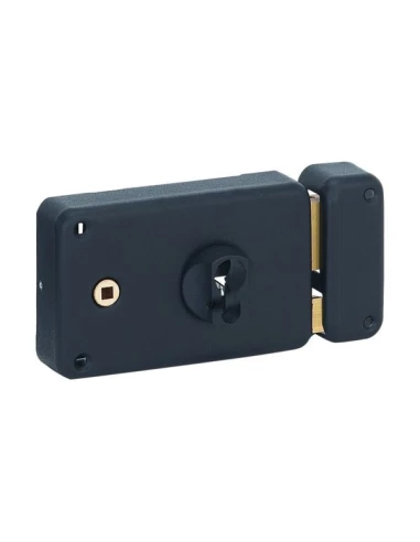 Plaque de fixation horizontalea souder pour serrure de grille