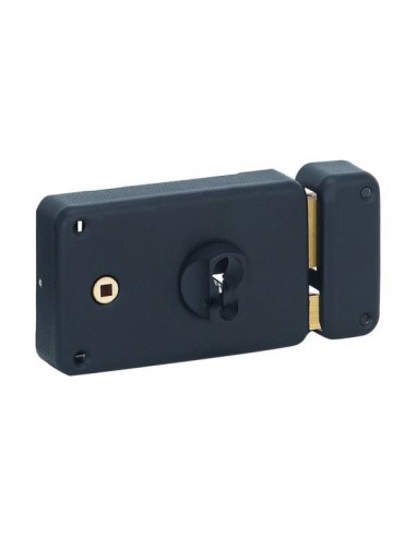Boitier serrure de grille a cylindre profile 140 x 88 mm gauche