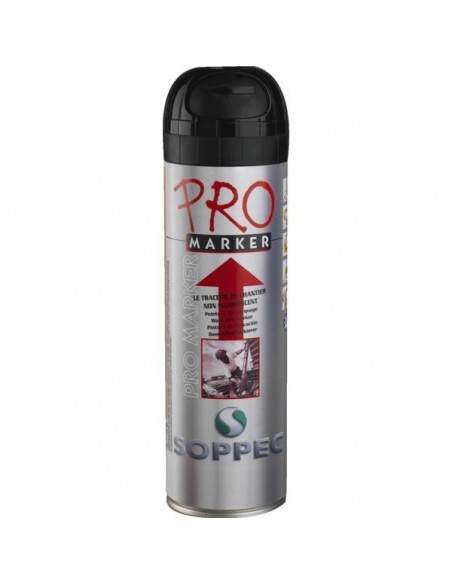 Traceur Chantier Promarker Noir Marquage provisoire haute visibilité - SOPPEC