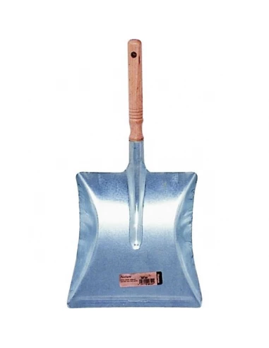 Pelle metal zinguee manche bois brut