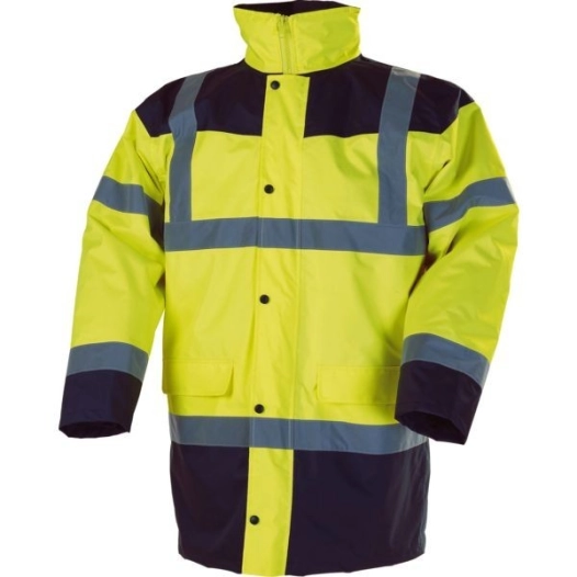 Parka haute visibilite 4 en 1 piana orange bleu parka et gilet - taille 3xl