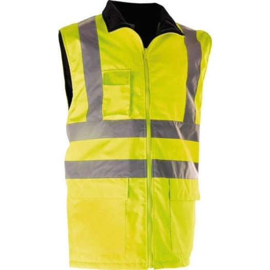 Gilet matelasse hivi doublure polaire orange fluo taille 2ou m