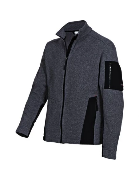 Veste tricot polaire 1876 bleu marine 100 % polyester - taille xl