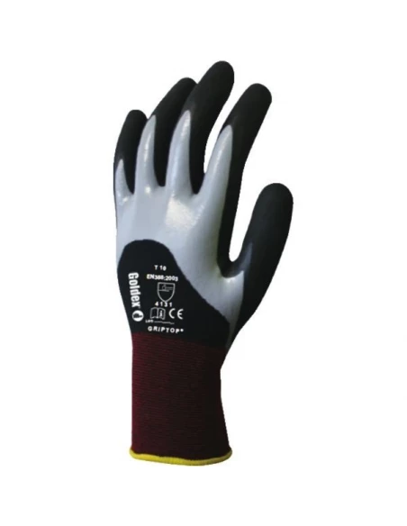 10 Gant 3-4 enduit doubleenduction nitrile griptop® t09