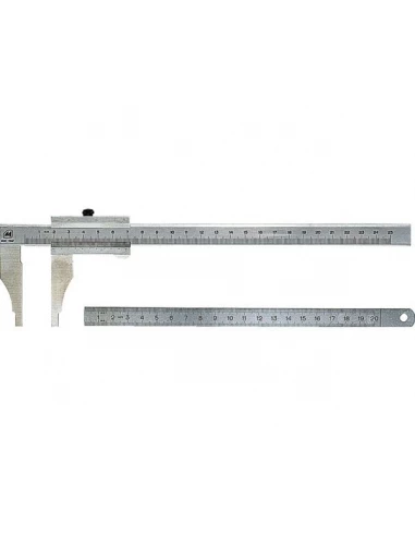 Pied a coulisse chrome 200 mm0 02 mm