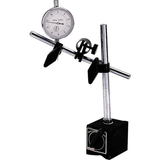 Support porte comparateur socle magnetique h 230 mm