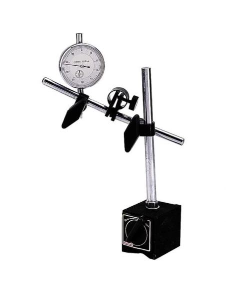 Support porte comparateur socle magnetique h 230 mm