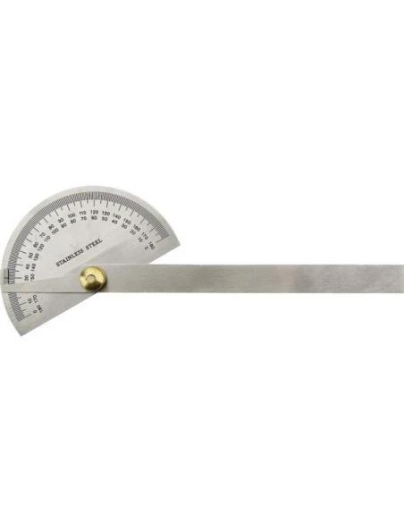 Rapporteur d'angle inox diam 90 mm - lg 150 mm