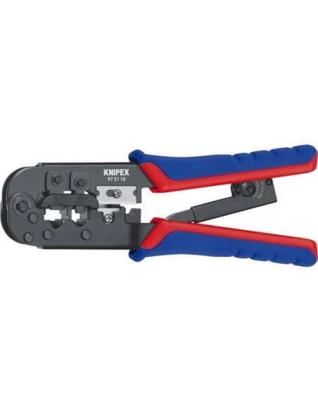 Pince a sertir pour fiche western à 6 et 8 poles rj