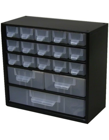 Casier metal 38 tiroirs - separateurs et etiquettes - 306x155x460 - VISO