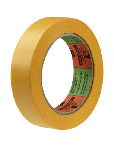 Ruban de masquage papier de riz 50m x 25mm jaune