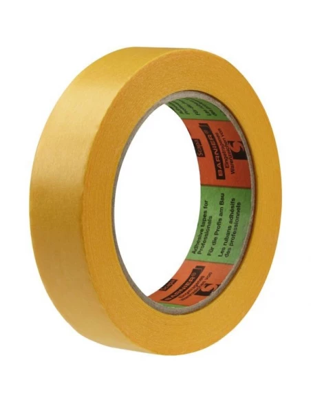 Ruban de masquage papier de riz 50m x 25mm jaune