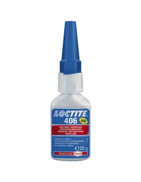 Colle 406 cyanoacrylate flacon 20 grs - Loctite