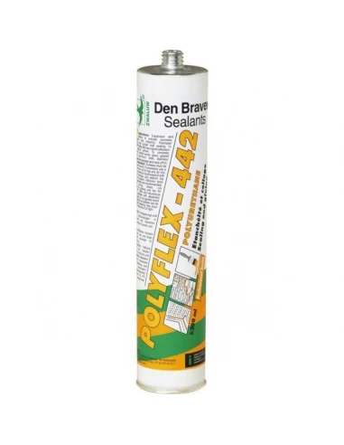 25 Mastic colle polyurethane polyflex 442 brun 300ml