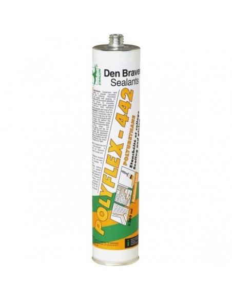 25 Mastic colle polyurethane polyflex 442 brun 300ml