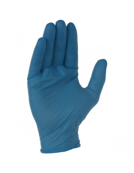 Gant nitrile bleu usage unique aql 1.5 - taille 6-7boite de 100 gants