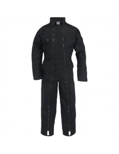 Combinaison 2 zips 65%polyester 35% coton 245 grs noir taille xl ou 52-54