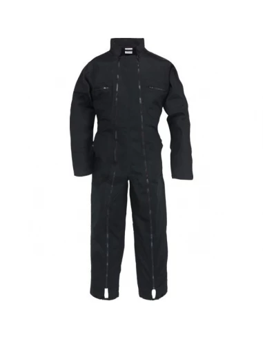 Combinaison 2 zips 65% polyester 35% coton 245 grs noir taille xxxl ou 60-62