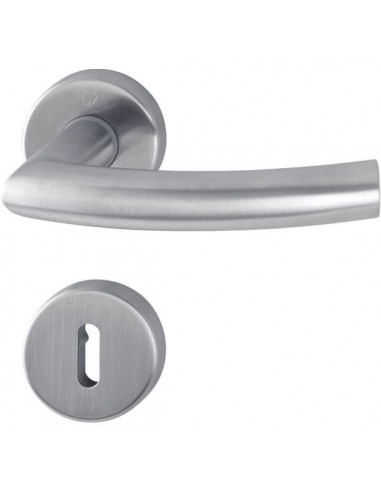 Poignee sur rosace trondheim f69 inox mat 1430z-42k-42ks bcc