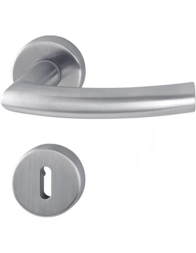 Poignee sur rosace trondheim f69 inox mat 1430z-42k-42ks bcc