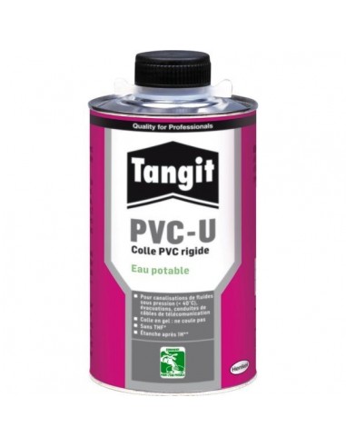 Colle pvc rigide eau potable avec pinceau boite de 1 kg - tangit