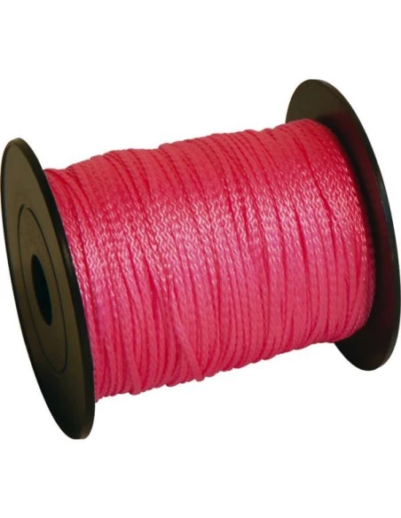 Tresse fluo rose pp 2.5mm x 200m pour maçon