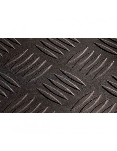 Tapis caoutchouc industriel checker 1,40 x 10 m ep 3 mm noirle rl