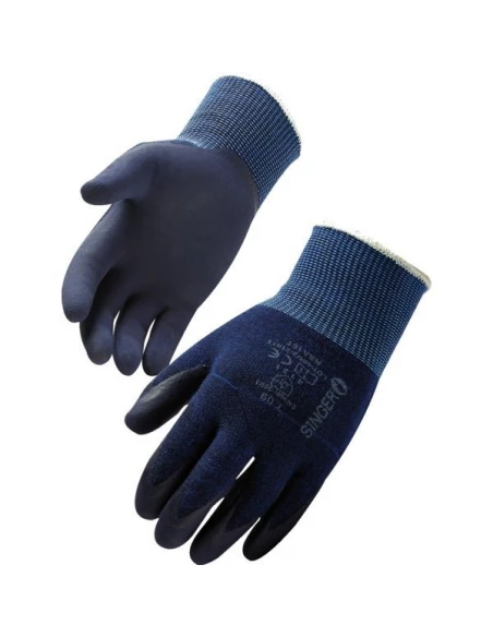 10 Gant tricote enduit nitrile ecran tactile taille 9