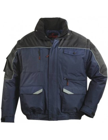 Blouson ripstop multipoches bleu marine - taille l