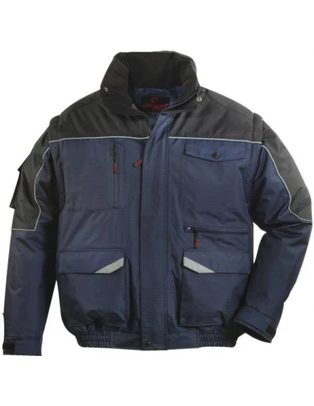 Blouson ripstop multipoches bleu marine - taille l