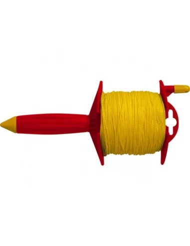 Cordeau 100mx1 5mm tresse sur enrouleur - TALIAPLAST