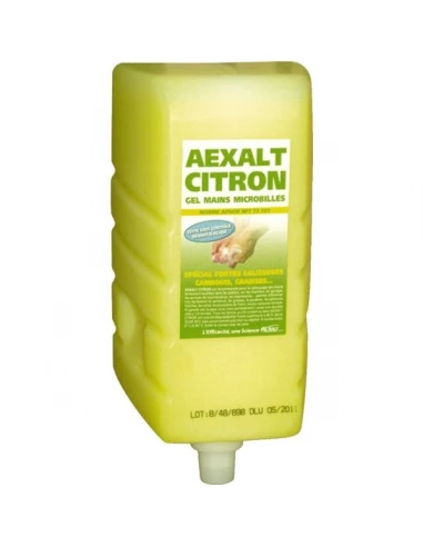 Savon gel microbilles sans solvant aexalt orange - bidon 3 litres et pompe - AEXALT