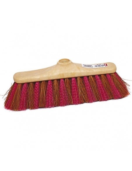 Balai droit 29cm coco extra zebre monture facon hetre douille vis integree