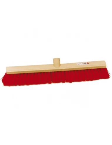 Balai Industrie Fibre Dure Rouge Long 60 Cms Douille – Rouge – Inclinee