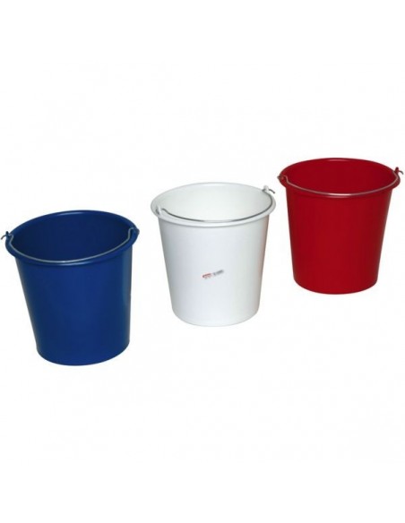 1 Seau menage rond 10 litres plastique couleur
