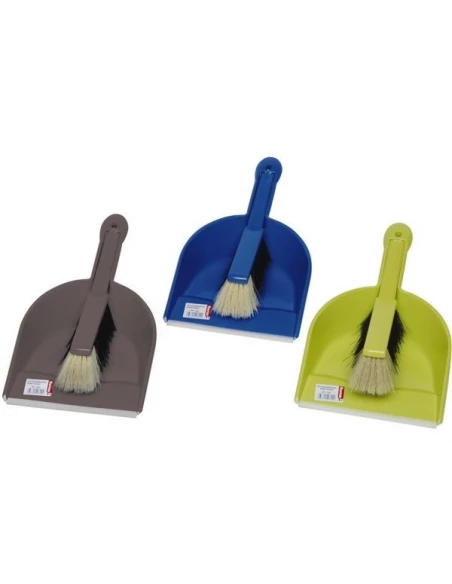 Ensemble pelle-balayette couleur bord caoutchouc integre 205x 350