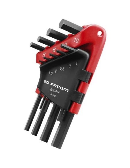 Jeu Étui De 9 Clés Mâles Courtes Mm Facom 82hjp9