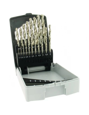 Coffret foret plastique - 19 forets hss