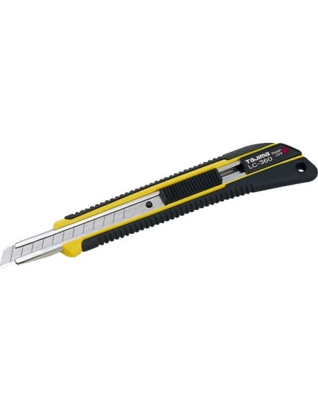 Cutter avec grip antiderapant elastomère 25 mm verrouillageautomatiqu