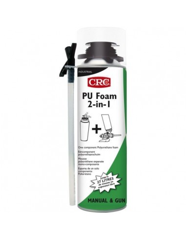 12 Mousse polyurethane foam 2 en 1 - aerosol 650 ml brut 500 ml net