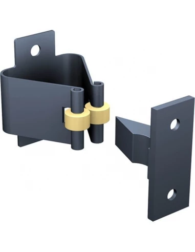 Accessoire pour portail: arrêt 1301 tn à pince noir