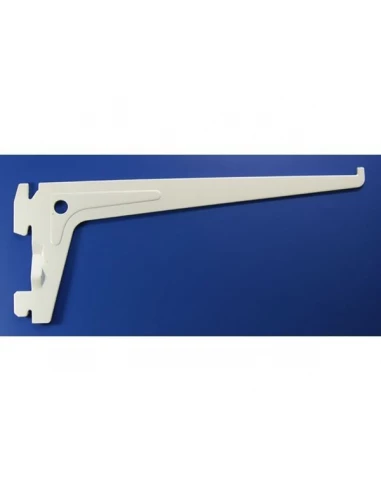Console 5121 2 crochets 25cm epoxy blanc