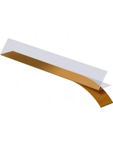 Joint de rénovation en polypropylène souple, adhésif (en forme de V). 7.5m transparent 610102062