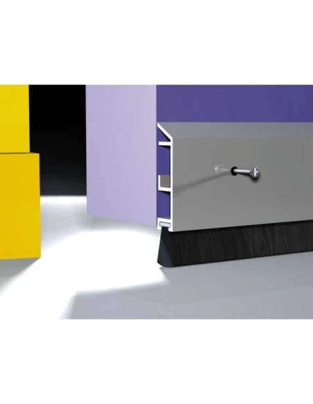 Plinthe bas porte aluetbrosse ads-b l 100cm alu anodise