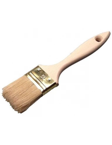 6 pinceau queue de morue s epaisse soies pures manche bois 20mm