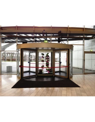 Enrouleur mural - sangle 4m environ - rouge-blanc-4m