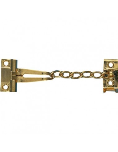 Entrebâilleur chaîne doré Sécurité d'appoint pour porte - SOCONA
