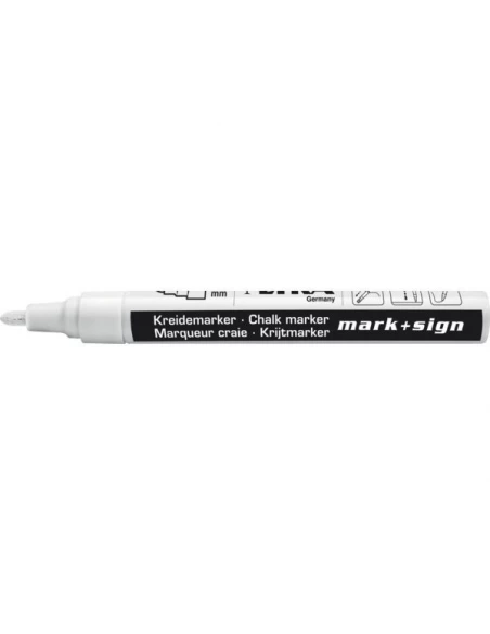 Marqueur craie liquide facilement effacable blanc 2 - 4 mm