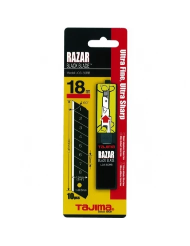 Lames razar 18 mm pour cutter pack de 10 pièces - TAJIMA