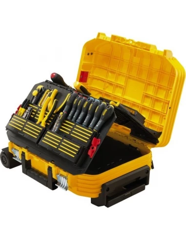 Valise de maintenance a roulettes fatmax et 100 pcs longue poignee telescopique